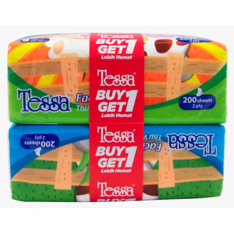 BELI 1 GRATIS 1 TESSA TISSUE 200s / TESSA TISSUE 2PLY 200s / TESSA / TISSUE TESSA