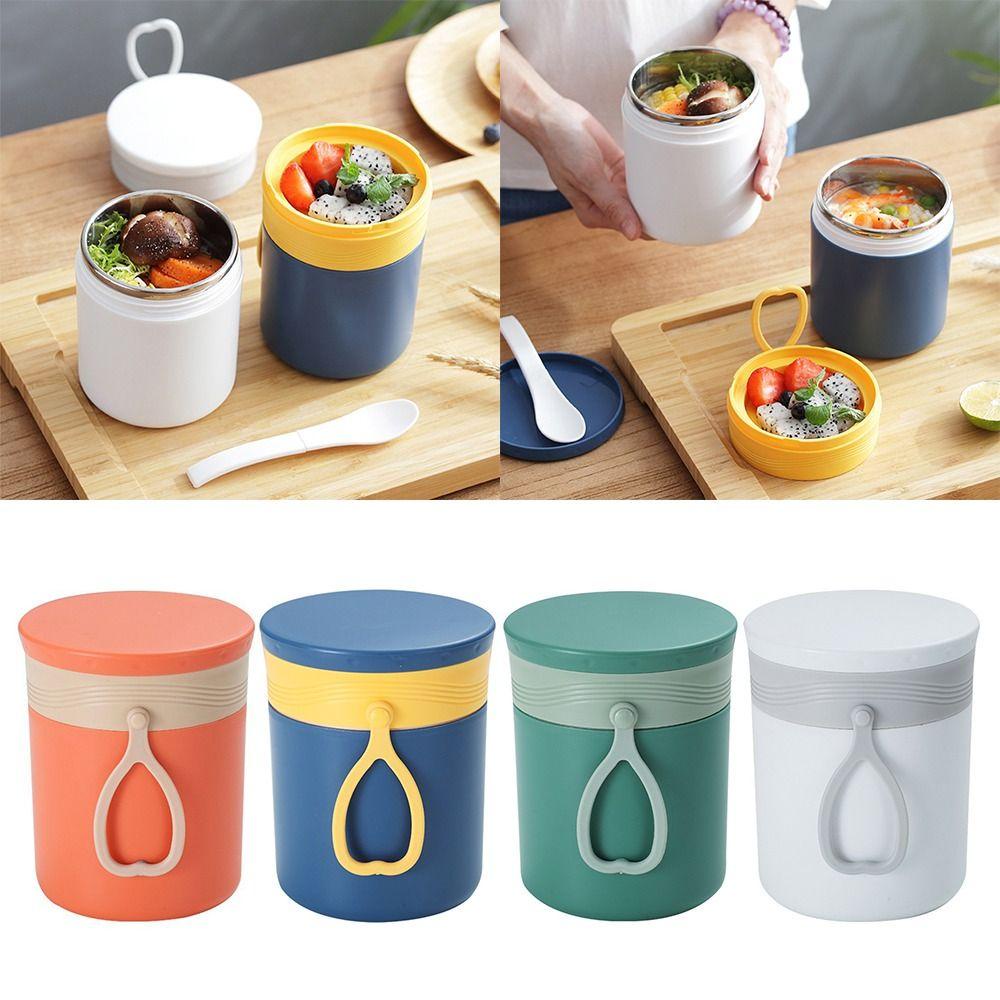 Preva Lunch Box Kotak Bubur Microwavable 304stainless Steel Untuk Pelajar Pekerja Kantor Wadah Makanan