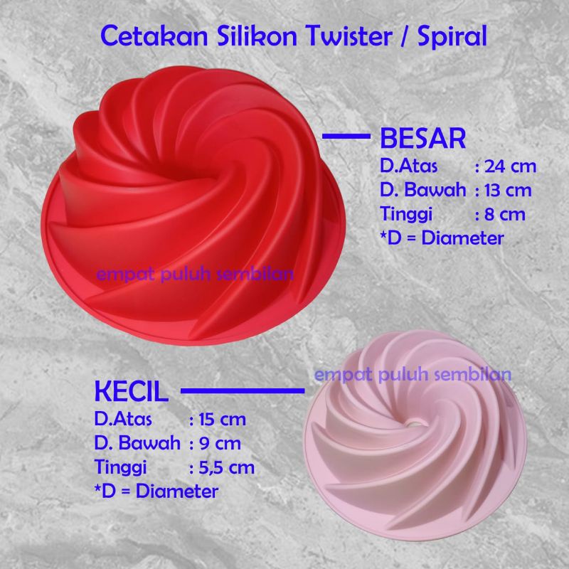 CETAKAN SILIKON - CETAKAN KUE PUDING - CETAKAN KARAKTER - CETAKAN BUNGA SILIKON - TWISTER - CETAKAN 