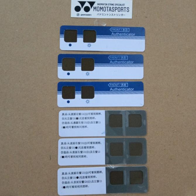 yonex authenticator card original / alat scan hologram yonex asli