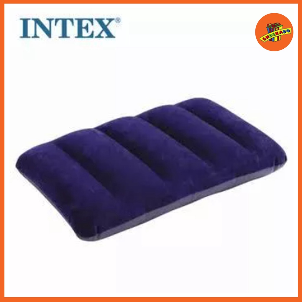 INTEX Fabric Pillow Royal Blue 68672 - Bantal Angin - Travel Pillow