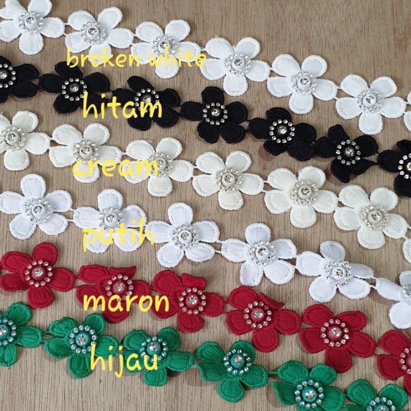Renda Sakura Diamond Per-90 cm/23 Bunga