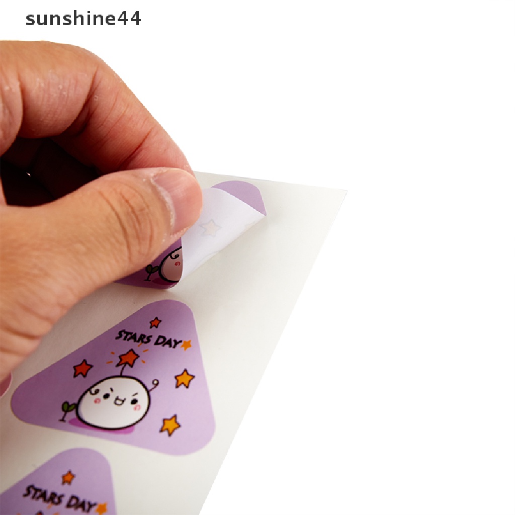 Sunshine 100Pcs Stiker Segel Kantong Makanan Bentuk Segitiga