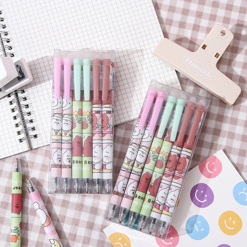 

[1 BUAH] PEN ERASABLE FANCY CETEK | PEN BISA DIHAPUS TINTA BIRU