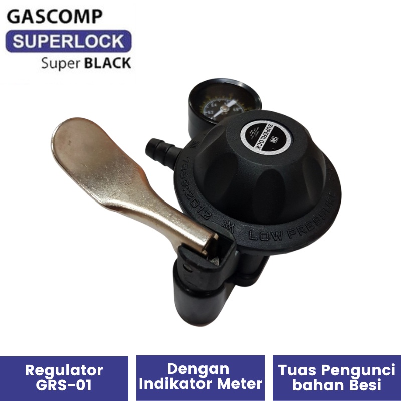 Regulator Gas LPG Superlock dengan Meter Original