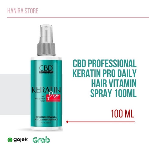 BPOM - CBD Professional Keratin Pro Hair Mask 250g&amp;500g | Keratin Pro Daily Hair Vitamin Spray 100ml | Shampoo 250g  | Conditioner 250g