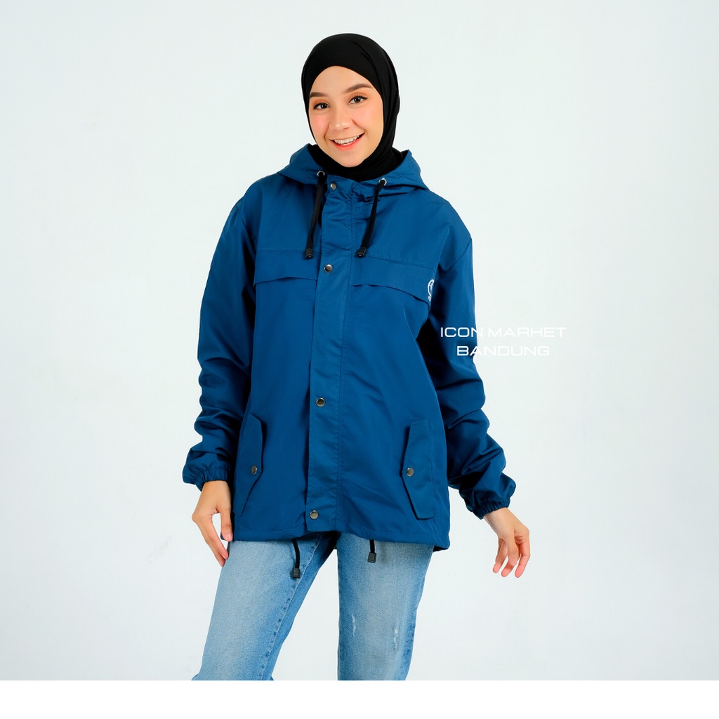 Jaket Outdoor Wanita Waterproof Size M L XL XXL Model Sinai Original FCF / Jaket Parasut Wanita Anti Air FCF