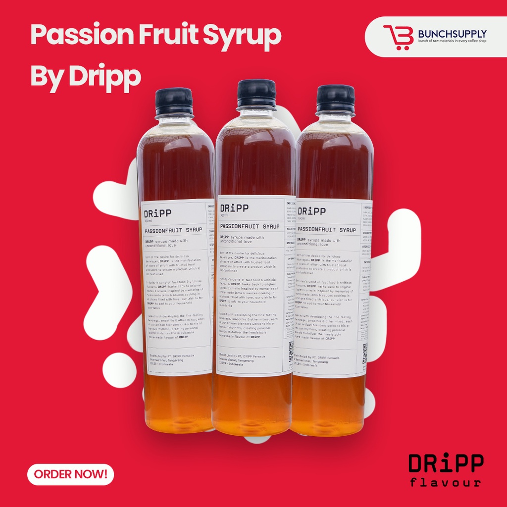 

DRIPP PASSIONFRUIT SYRUP 750ml - Bunch Supply Bekasi