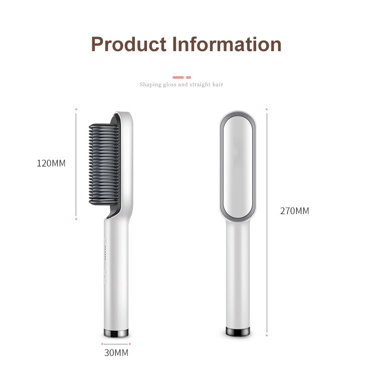 Barangunik2021 -Sisir Catokan Pelurus Rambut dan Keriting 2in1 Catok Suhu Straightener