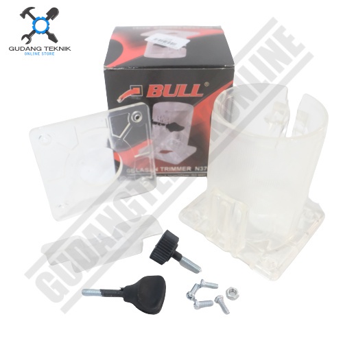 Glass Trimmer Mesin Trimmer BULL N3701 / Glass Mika Cover Mesin Trimer Profil Kayu BULL 3701 - Dudukan Mika BULL