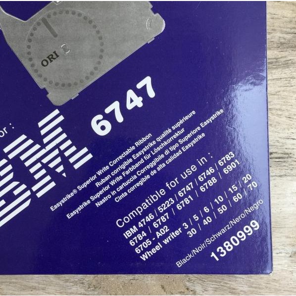 Pita mesin tik ORI utk IBM 6747 correctable typewriter ribbon