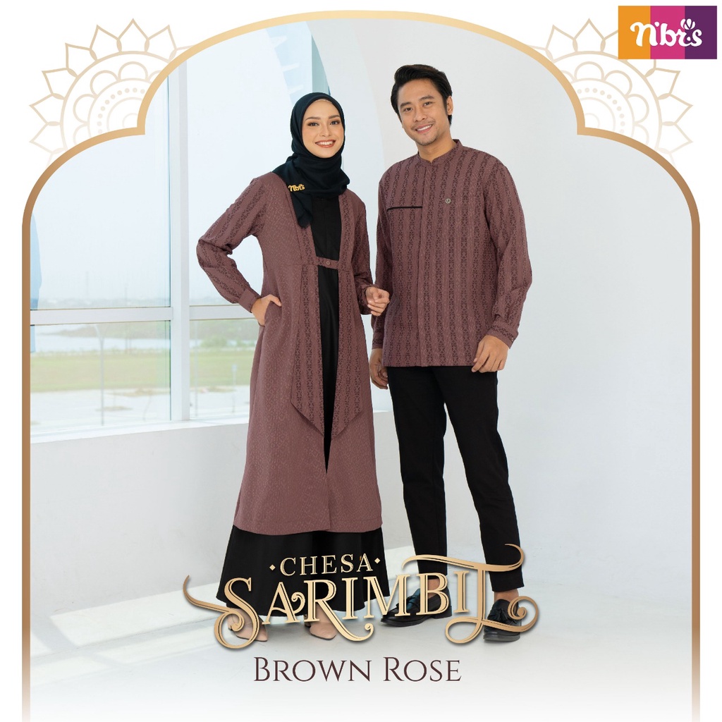 Couple Sarimbit 2023 Nibras CHESA BROWN  gamis koko keluarga Modern by nibras