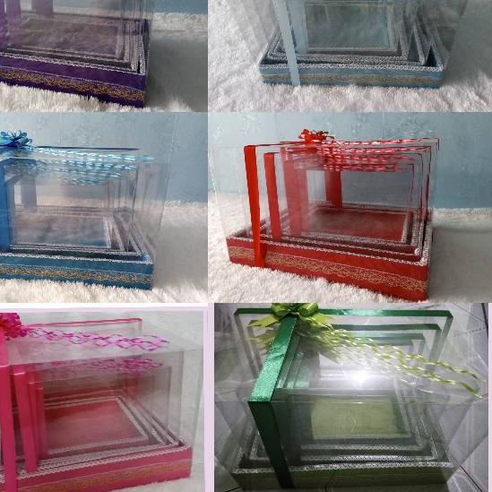

Limited !! BOX Hantaran Seserahan / Kotak parcel LEBIH LUAS dan MIKA LEBIH TEBAL/ kotak parcel mika ✓