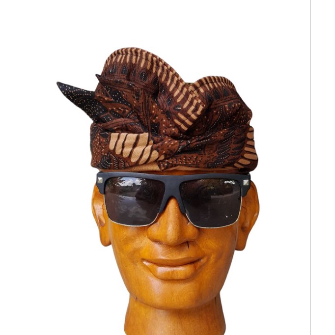 udeng bali batik btp motif merak