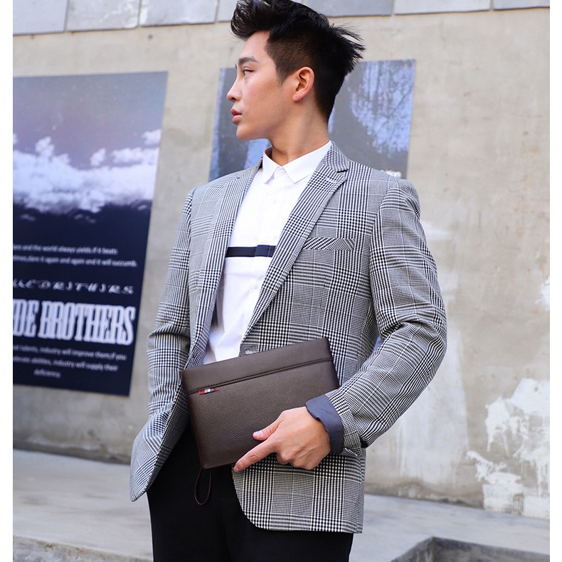 [Lms] Tas Clutch Handbag Pria Wanita Business Import