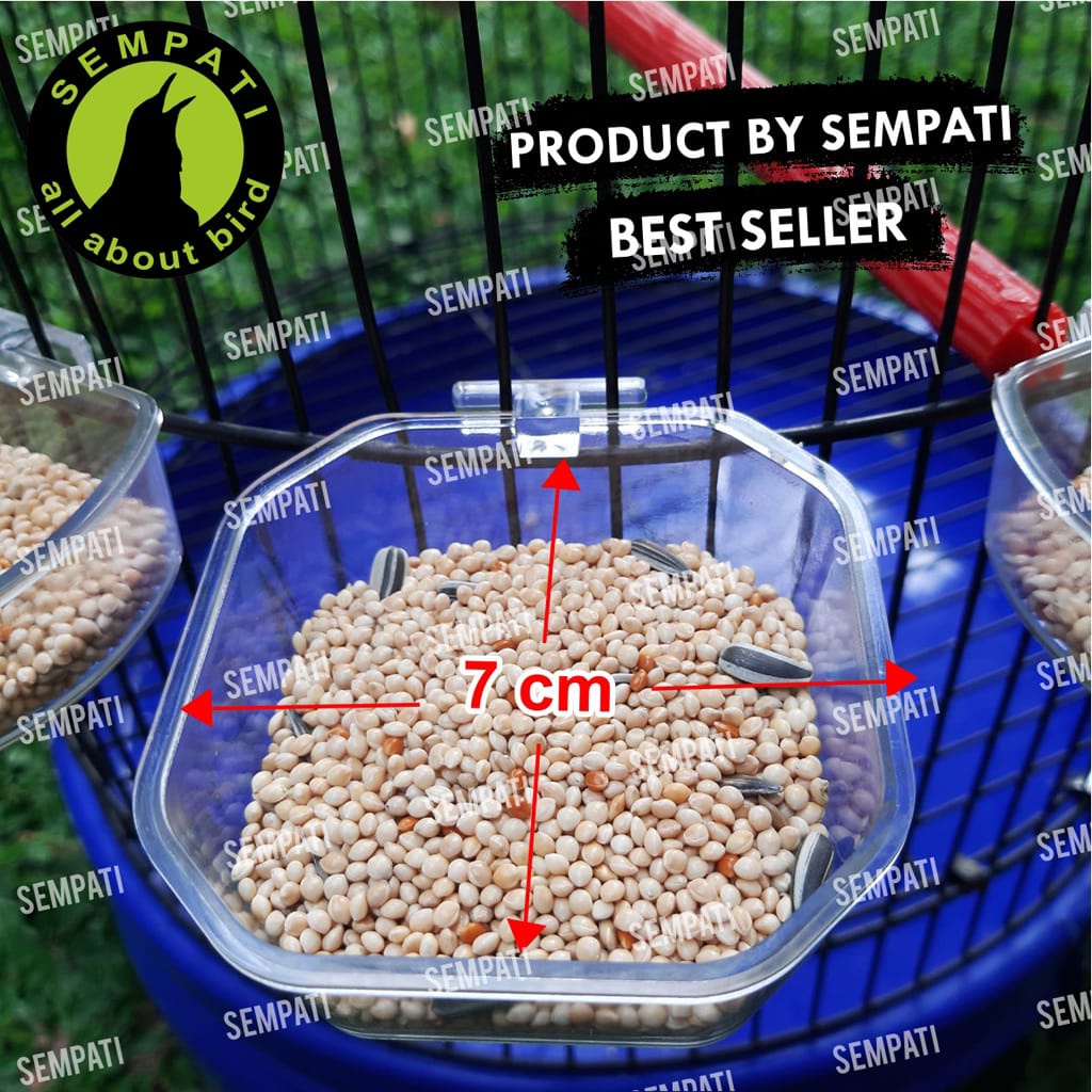 CEPUK 4 MODEL MEREK SEMPATI CEPUK WADAH TEMPAT PAKAN MINUM BURUNG HAMSTER SUGAR GLIDER GECKO