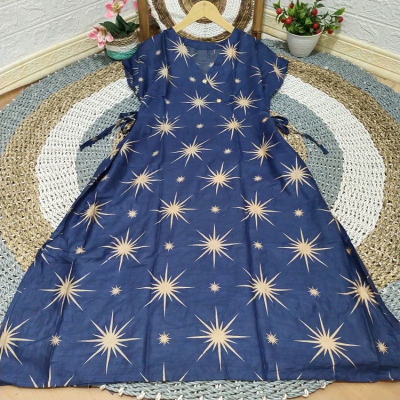 DASTER KIMONO PENDEK || DRESS KIMONO || HOMEDRESS KIMONO KEKINIAN-Bintang 1