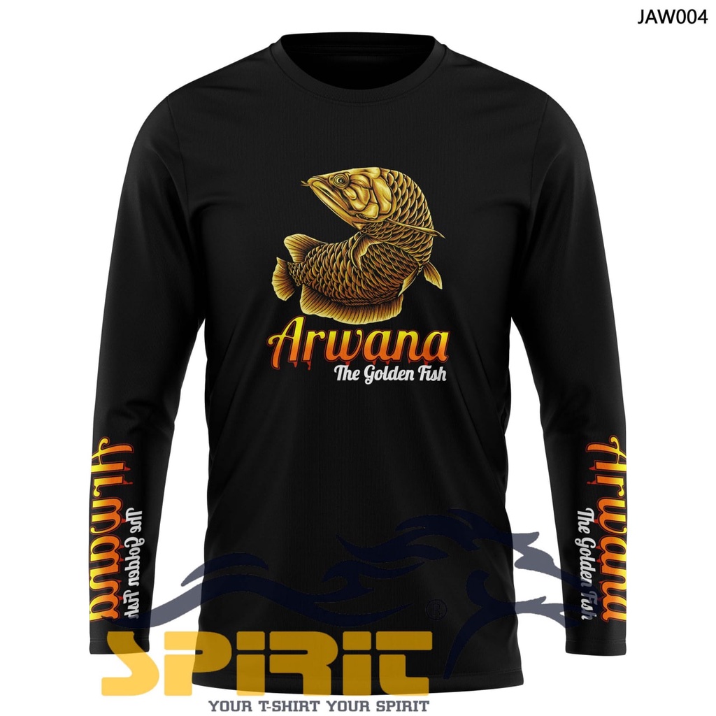Terbaru kaos ikan arwana baju arwana the golden fish katun big size jumbo