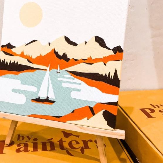 

Paint By Number Peninsula | ByPainters | Painting Set | 20x20cm Kanvas