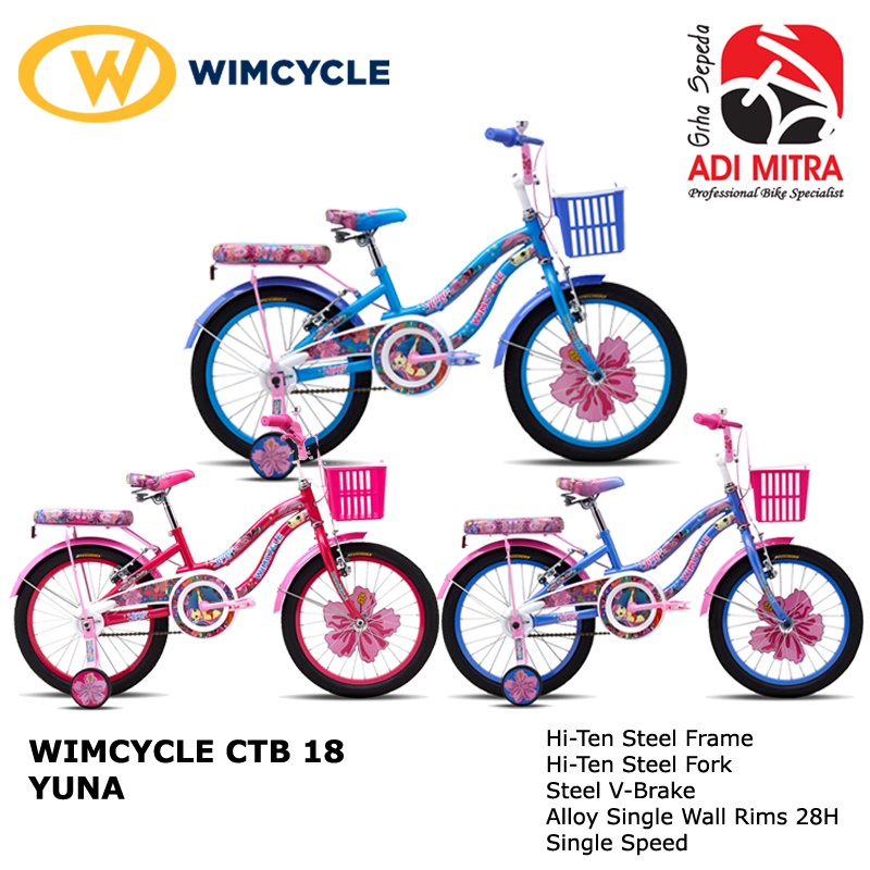 Wimcycle Yuna Sepeda Anak [18 Inch]