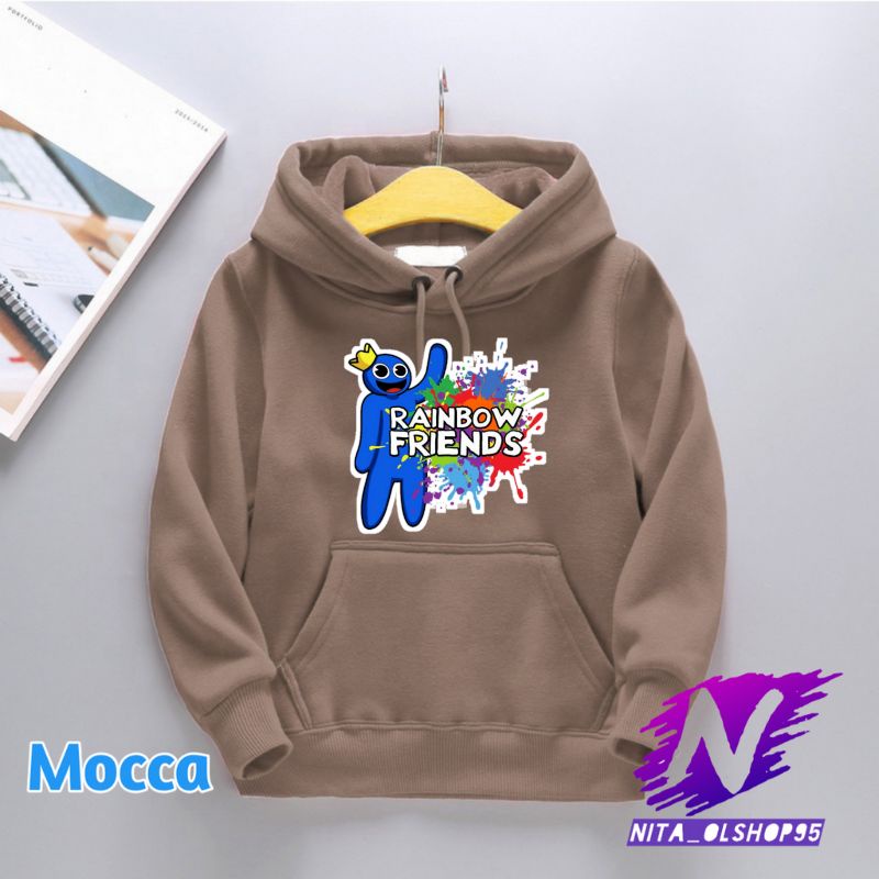 hoodie anak rainbow friends sweater rainbow friends karakter rainbow blue terbaru