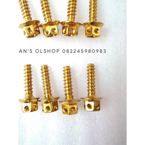 Baut Probolt Gold Untuk Baut Cover Filter Vario 125, 150 & PCX CBU