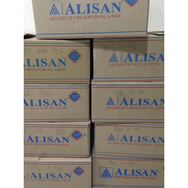 Kemeja Alisan Putih Panjang ukuran 16,5-17,5