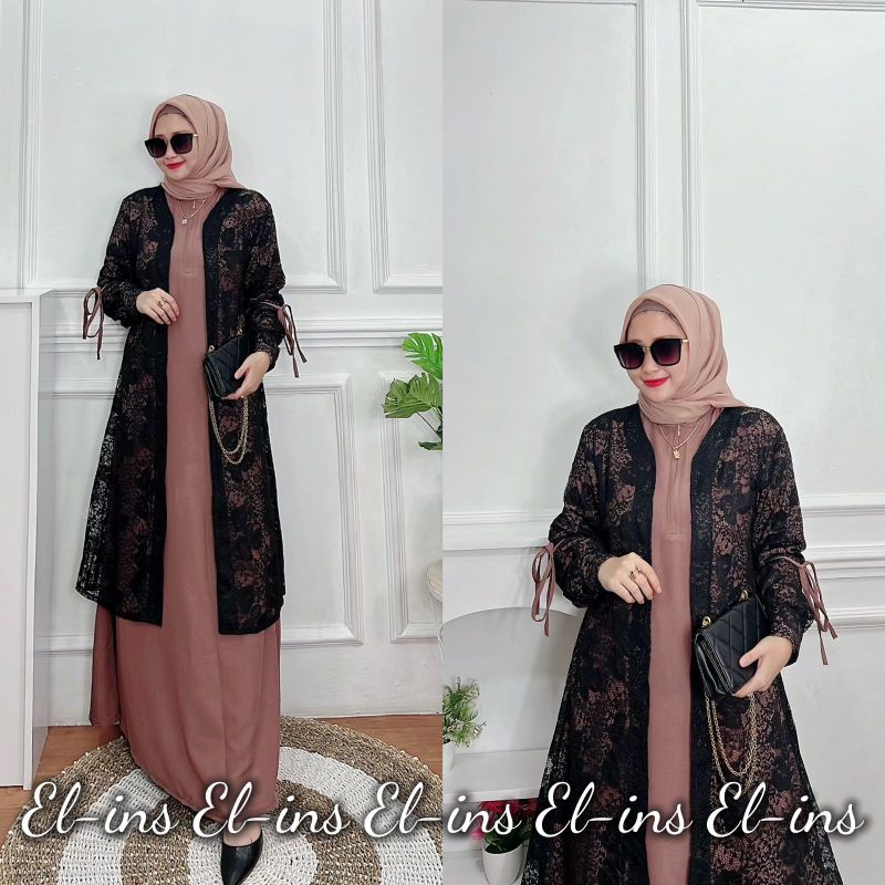 ORI Rania brukat by el ins/ dress Rania brukat ORI / gamis rania brukat ORI /dress rania brukat seri
