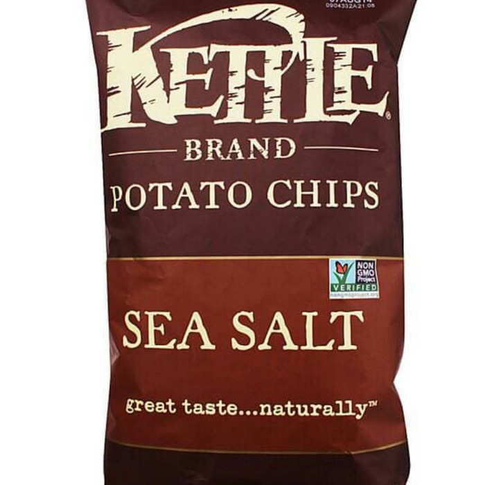 

NEW Kettle Brand Potato Chips SEA SALT Cemilan Snack Chip Import