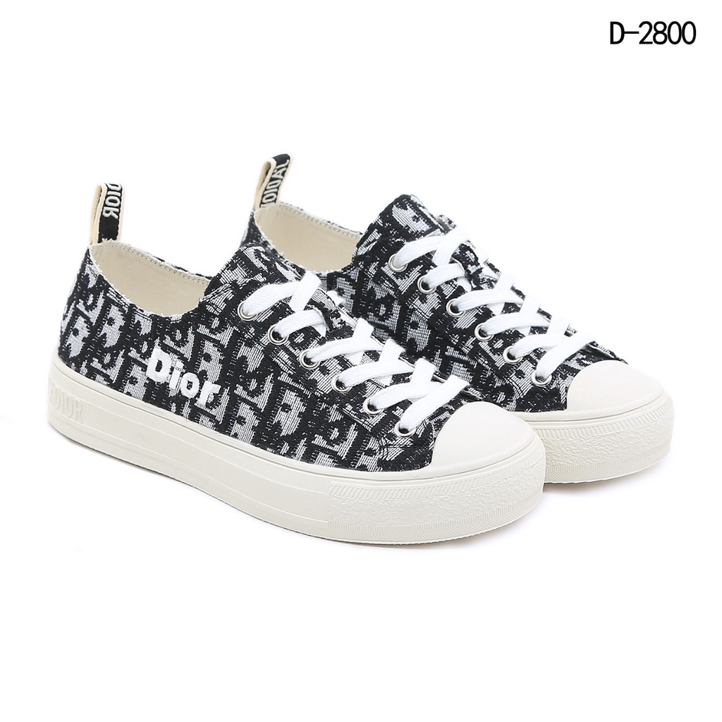 DR Top Sneaker Embroidered Cotton Oblique D-2800