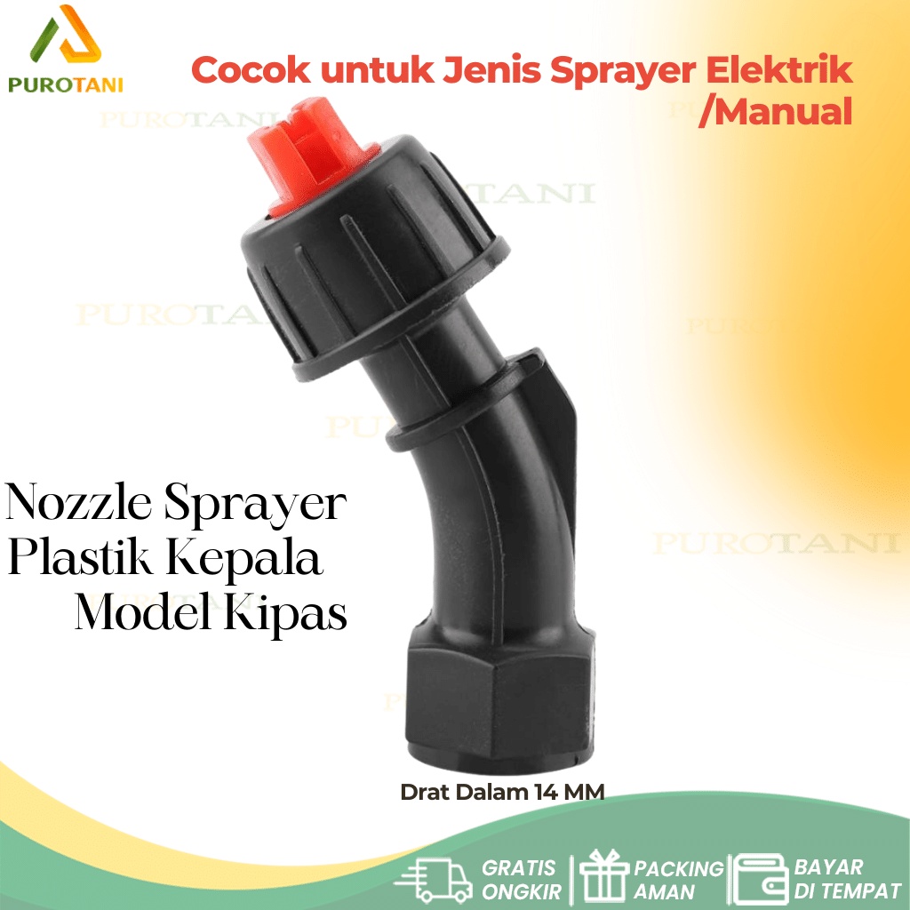 Nozzle plastik model kipas tembak spuyer sprayer pompa elektrik manual