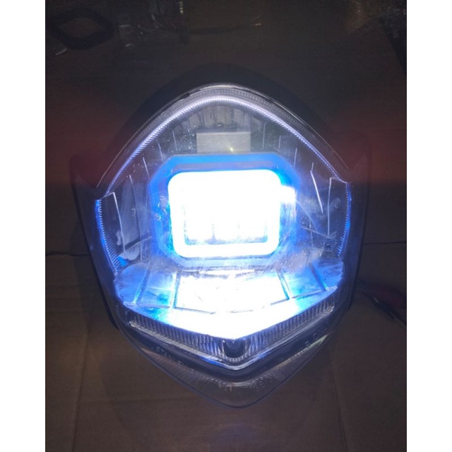 Reflektor Vixion Old Plus Daymaker 3 Led Terpasang Kualitas Terbaik