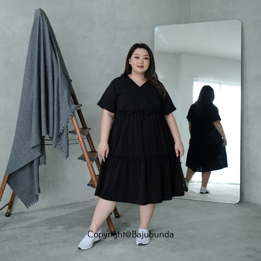 LD 130 Dress Kondangan Big Size Baju Jumbo LYODRA Bajubunda