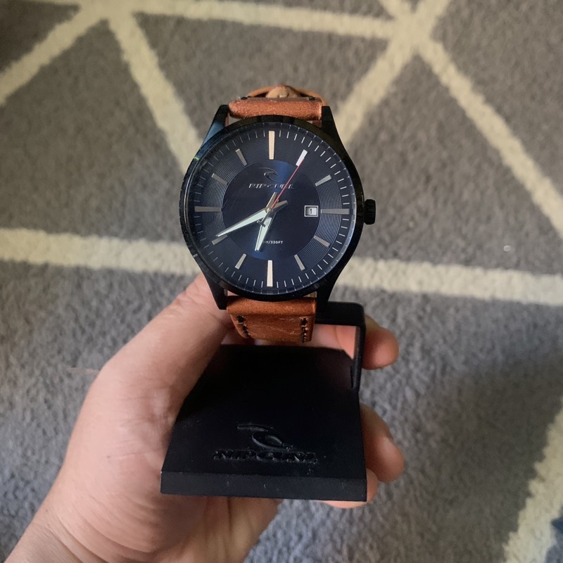 Jam tangan ripcurl Agent drake brown leather