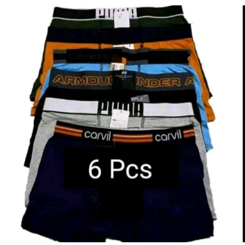 Celana dalam pria boxer (isi 6 pcs) CD pria boxer briefs