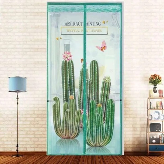 Gorden Tirai Pintu Magnet Anti Nyamuk Serangga Murah/ Hordeng Anti Nyamuk