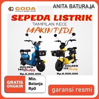 SEPEDA LISTRIK GODA GD-135 & GD-140 GARANSI RESMI