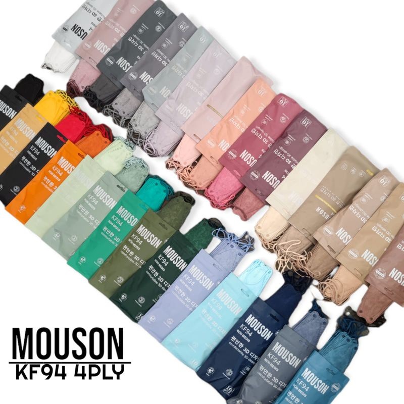 Masker KF94 Mouson Original isi 10 Pcs | Masker Evo 4 Ply | Masker Korea ansstore