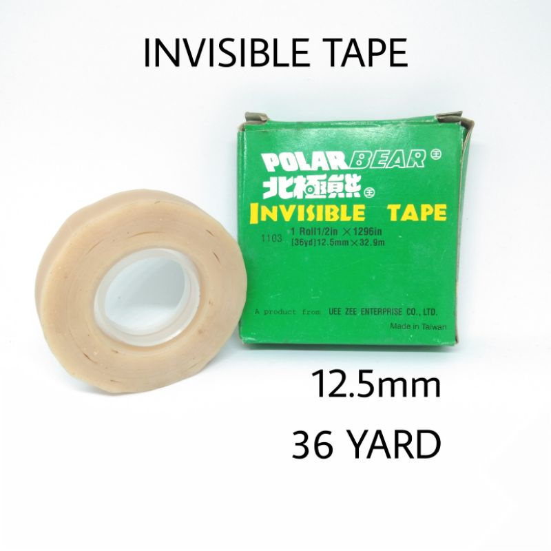 

RG_ISOLASI INVISIBLE TAPE 12,5mm Lakban Invisible Solasi Tulis Tape Tulis Isolasi Tulis