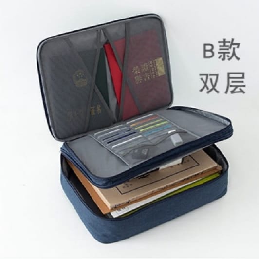 Mega_1688 Tas Dokumen [LOCKIT] Anti Air dgn 3 Angka Kunci / Travel Document Bag 3 Digit Security Lock MG848