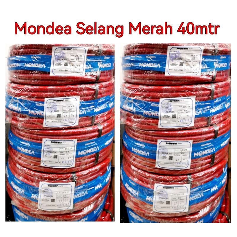 Mondea Selang Kompor Regulator Merah Meteran