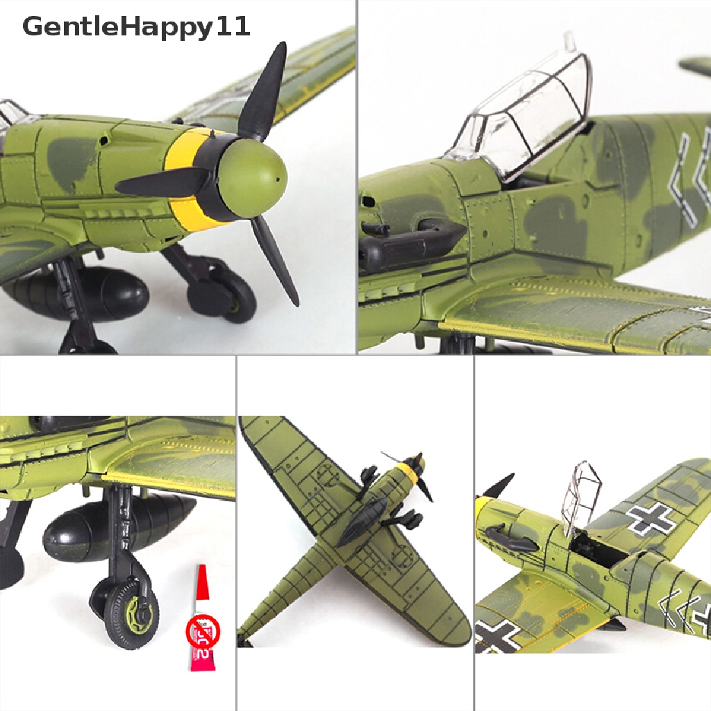 Gentlehappy 1pc1per48 Skala Merakit Mainan model Tempur Pesawat Tempur diecast war-II id