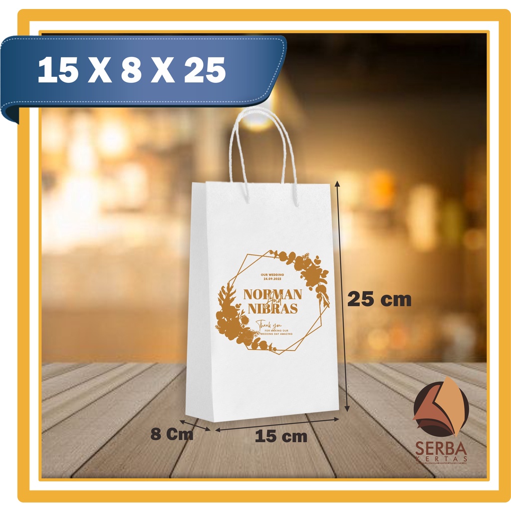 

Paperbag Putih Sablon / Paperbag Polos Putih 15x8x25 / Paperbag Putih / Tas Kertas / Paperbag Sablon Custom