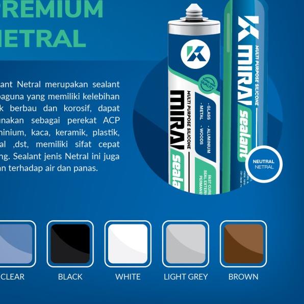 

Mirai Sealant Premium Netral Silicone Serbaguna 600ml Sosis - White,SOSIS