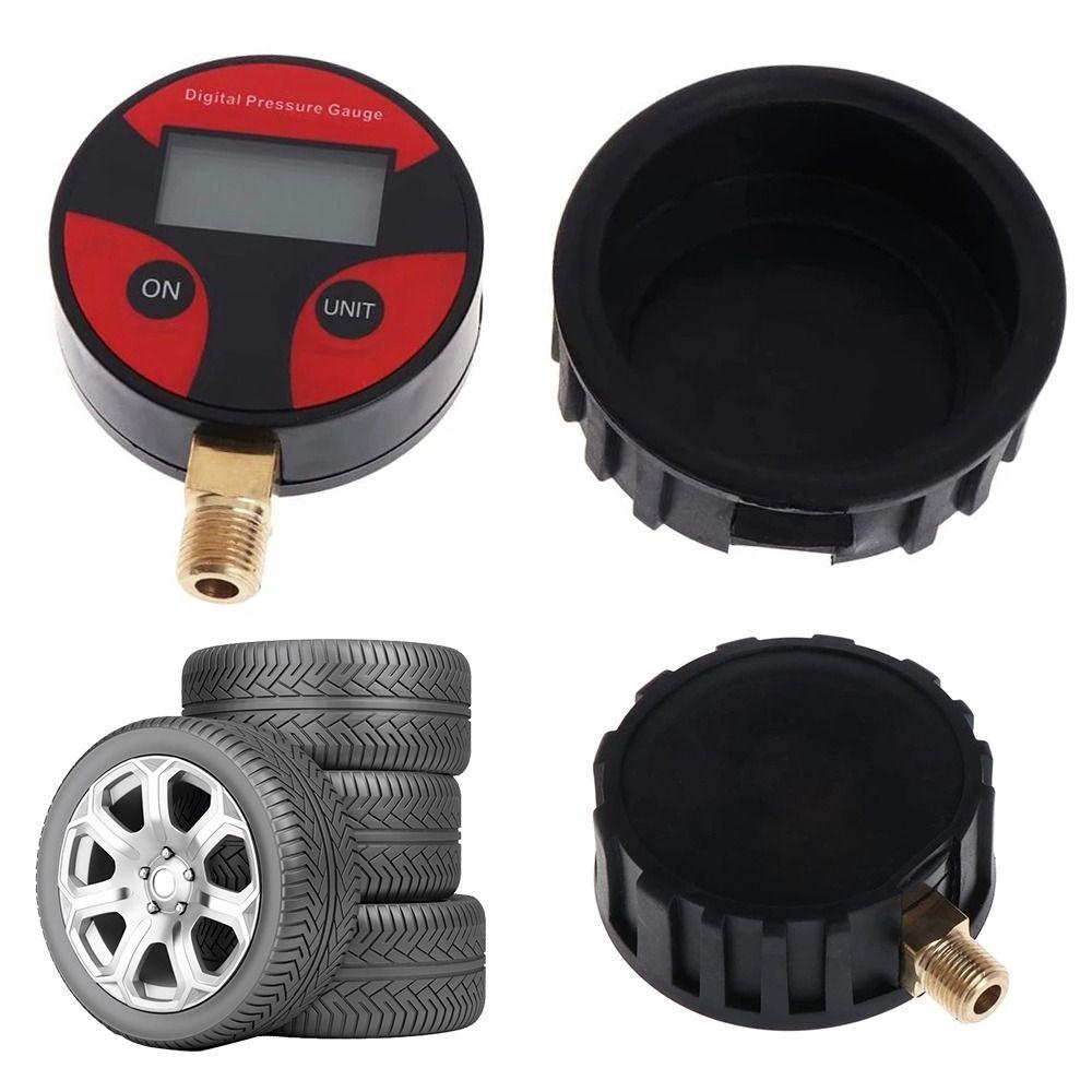 Populer Air Pressure Gauge Presisi Tinggi Digital Display Pengukur Tekanan Ban Karet Tembaga