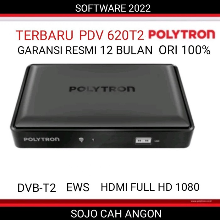 set top box polytron pdv 620t2 stb dvb t2 penerima siaran tv digital
