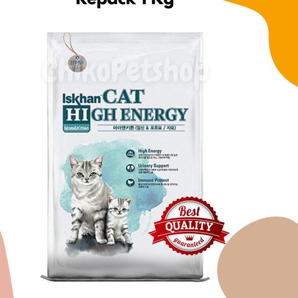 [REPACK 1 Kg] Iskhan - Cat High Energy Mom and Kitten Cat Food
