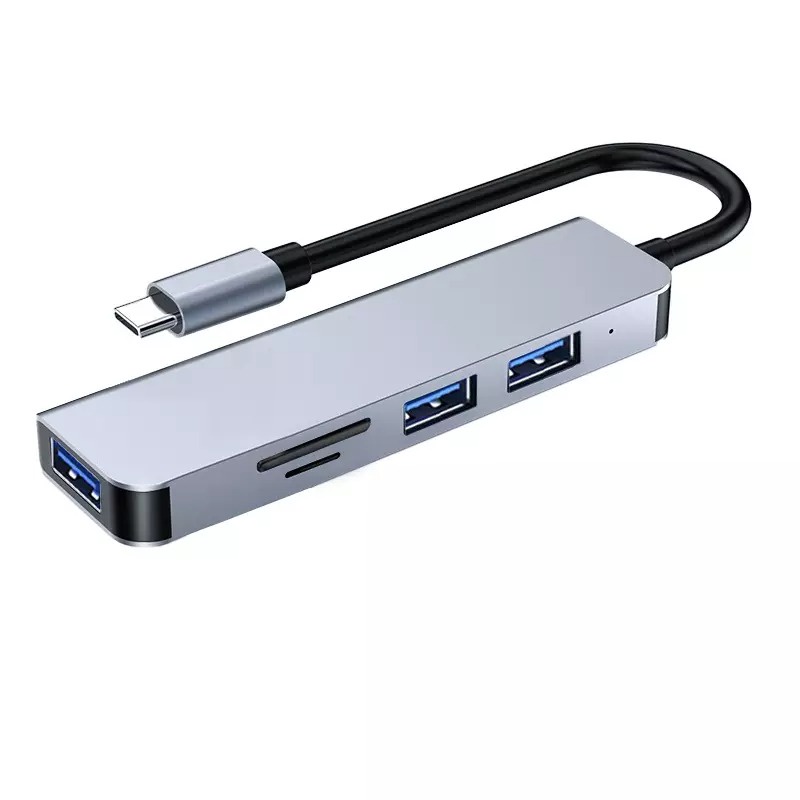 Card Reader USB HUB Type C High Speed 5 In 1