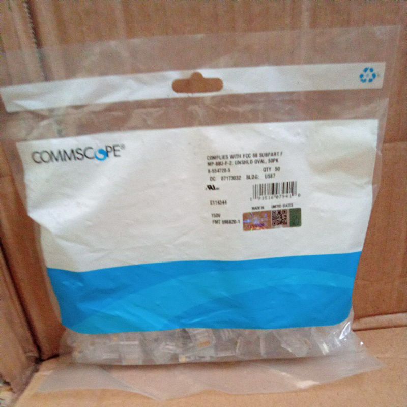 konektor rj45 commscope amp connector rj45 commscope amp