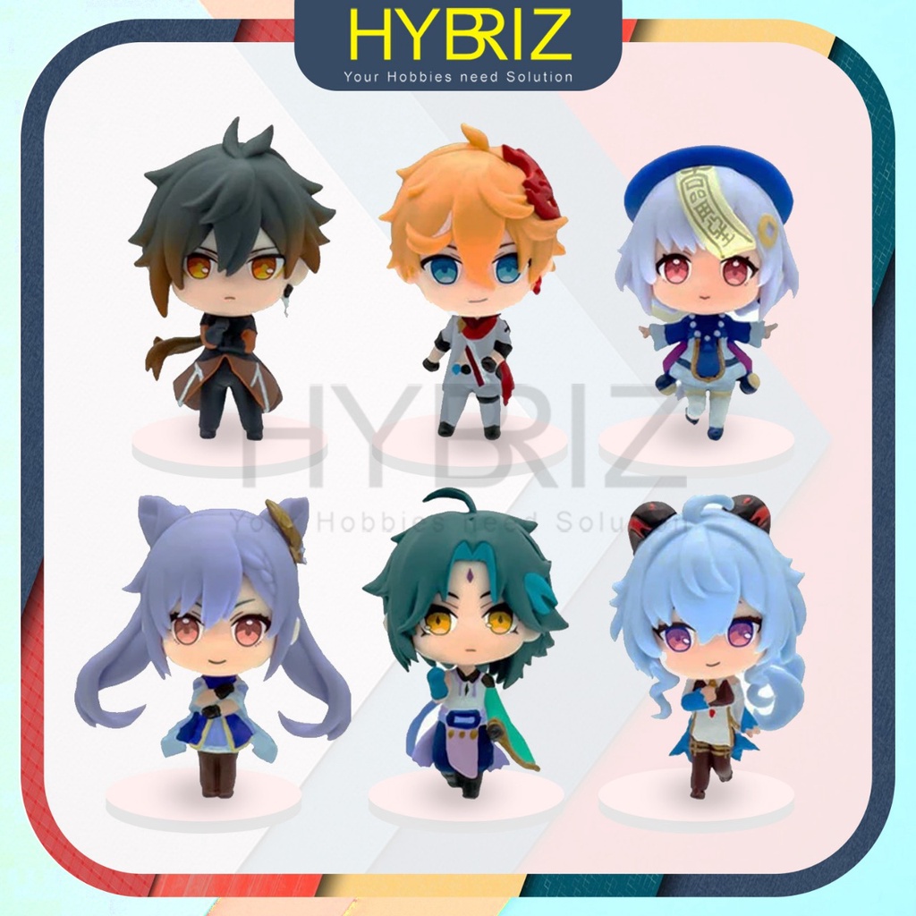action Figure genshin impact cute kawaii version/keqing/xiao/zhongli/childe/Qiqi/Ganyu isi 6